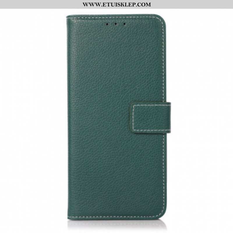 Etui Folio do Oppo A54 5G / A74 5G Tekstura Liczi